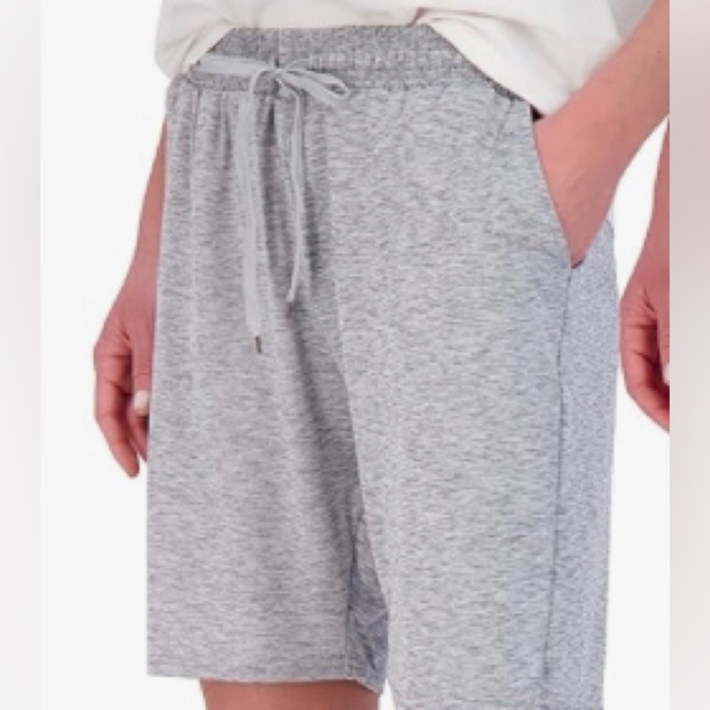 Real essentials, 7” Bermuda shorts bundle, size large, color black and gray